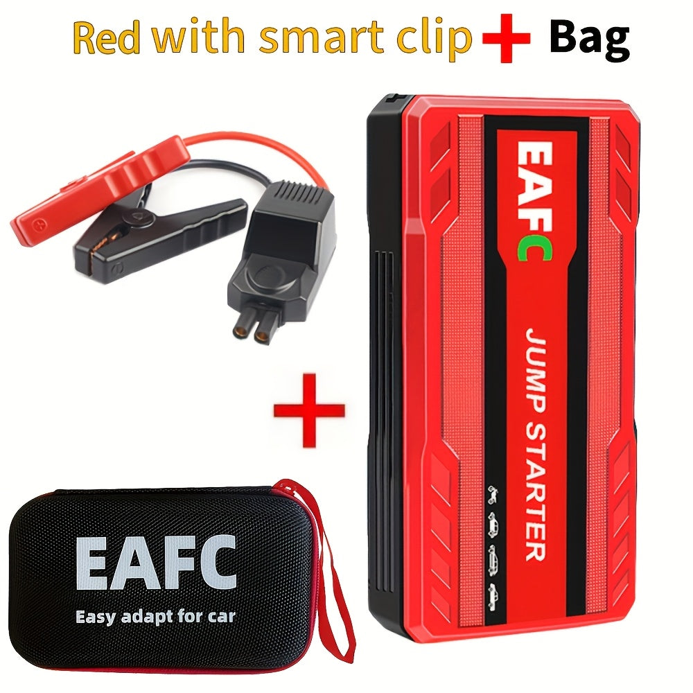 12V Portable Car Jump Starter Power Bank with LED Light, USB-C Charging, Up to 36V Operating Voltage, for Smart Auto Starting Device for Gasoline Cars up to 3.0L, Jump Starter Battery