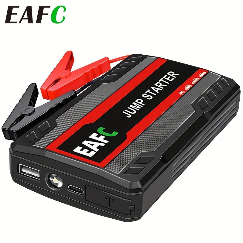 12V Portable Car Jump Starter Power Bank with LED Light, USB-C Charging, Up to 36V Operating Voltage, for Smart Auto Starting Device for Gasoline Cars up to 3.0L, Jump Starter Battery