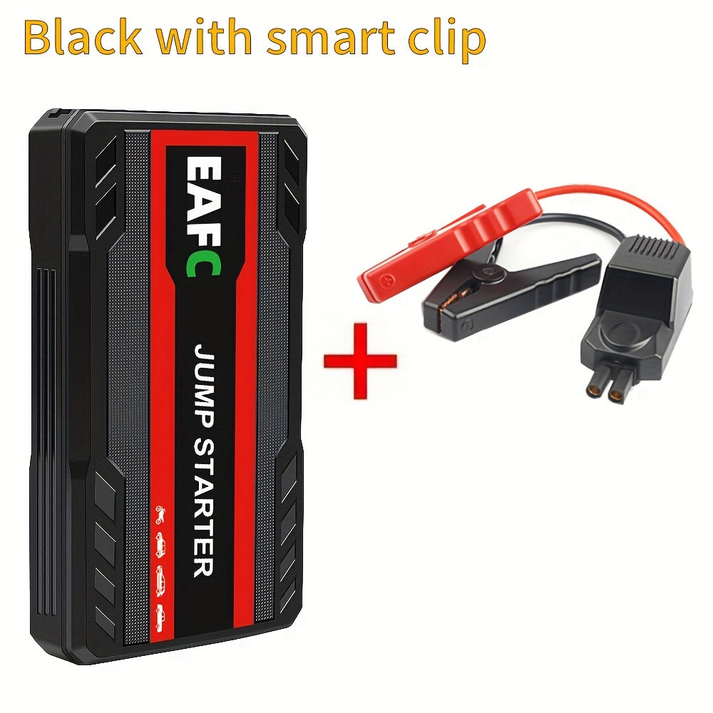 12V Portable Car Jump Starter Power Bank with LED Light, USB-C Charging, Up to 36V Operating Voltage, for Smart Auto Starting Device for Gasoline Cars up to 3.0L, Jump Starter Battery
