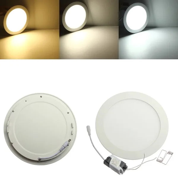 LED Downlight  Round Lamp 3W 6W 9W 12W 15W 25W Dimmable Ceiling Recessed Bulb AC 85-265V SMD 2835 Panel Light With Driver