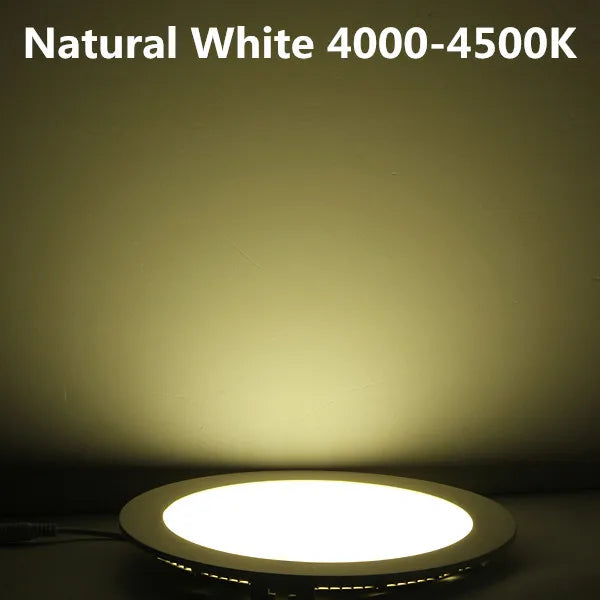 LED Downlight  Round Lamp 3W 6W 9W 12W 15W 25W Dimmable Ceiling Recessed Bulb AC 85-265V SMD 2835 Panel Light With Driver