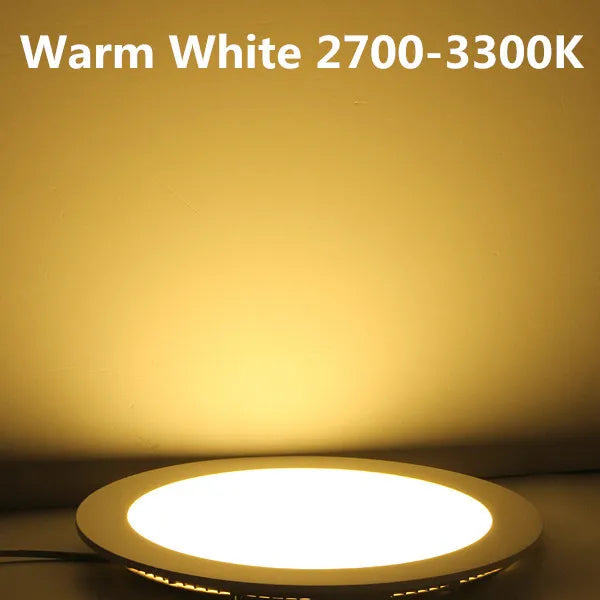 LED Downlight  Round Lamp 3W 6W 9W 12W 15W 25W Dimmable Ceiling Recessed Bulb AC 85-265V SMD 2835 Panel Light With Driver