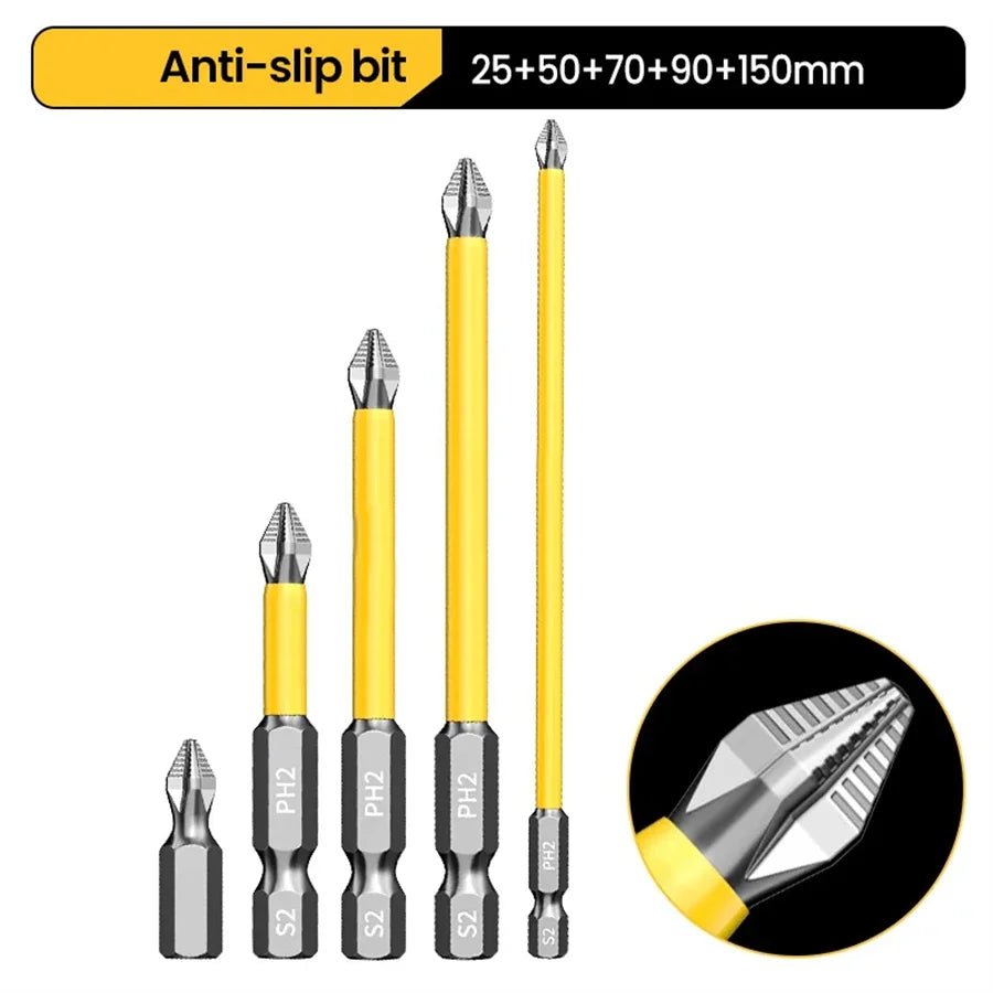Tool Shock Bit Anti-Slip and Shock-Proof Bits Screwdriver Bits High Hardness Strong M ...