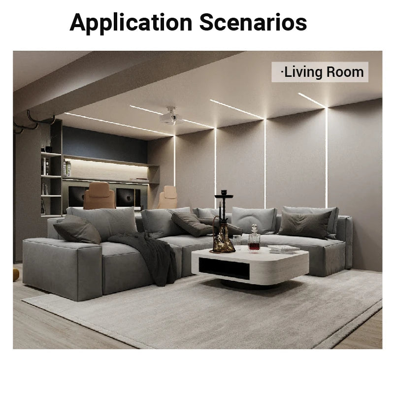 1-30PCS 0.5M/1M Efficient Aluminium LED Strip Light Embedded Installation Suitable for Ceiling and Wall lamps and lanterns