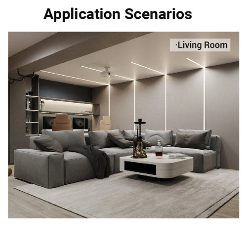 1-30PCS 0.5M/1M Efficient Aluminium LED Strip Light Embedded Installation Suitable for Ceiling and Wall lamps and lanterns