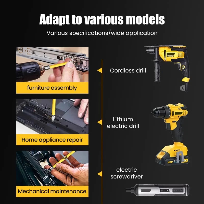 Anti-Slip and Shock-Proof Bits Screwdriver Bits High Hardness Strong Magnetic 25/50/65/70/90/150mm PH2 Screwdriver Set