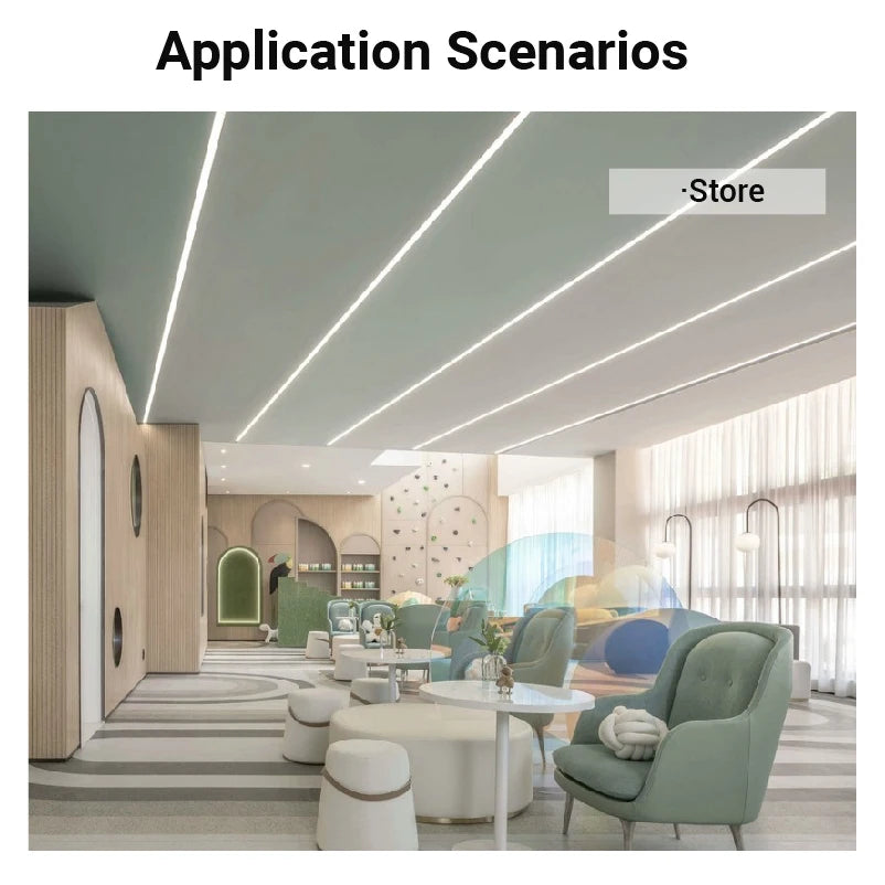 1-30PCS 0.5M/1M Efficient Aluminium LED Strip Light Embedded Installation Suitable for Ceiling and Wall lamps and lanterns