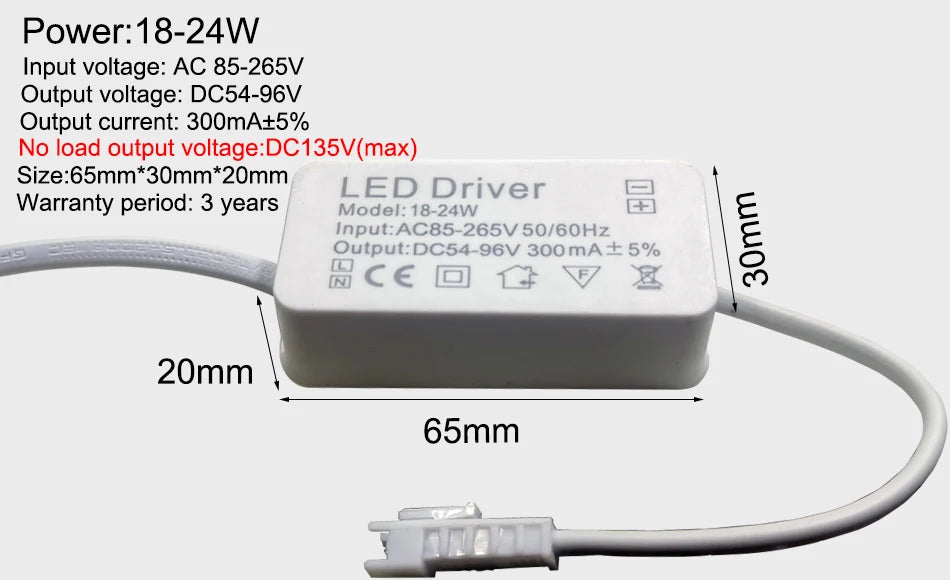 LED Driver 300mA 1W 3W 5W 7W 12W 18W 20W 25W 36W For LEDs Power Supply Unit AC85-265V Lighting Transformers For LED Power Lights