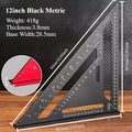 Woodworking Aluminum Alloy Triangle Gauges Measuring Gauging Tools High Precision Marker Angle Ruler Metric and Imperial