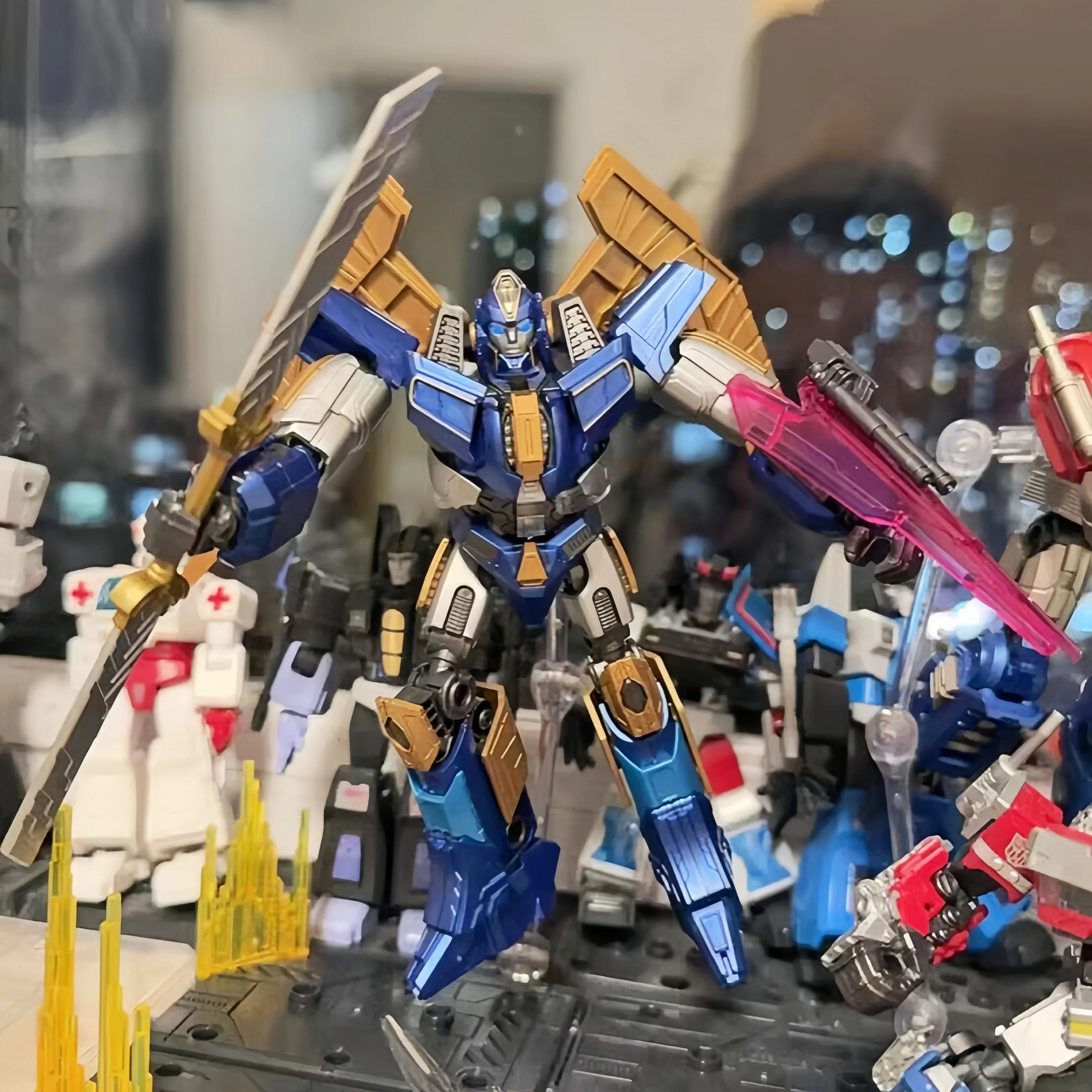 Original Blokees Transformers One Classic Class Optimus Prime Megatron Aerial Sentinel Prime Assembled Movable Model Bloks Group