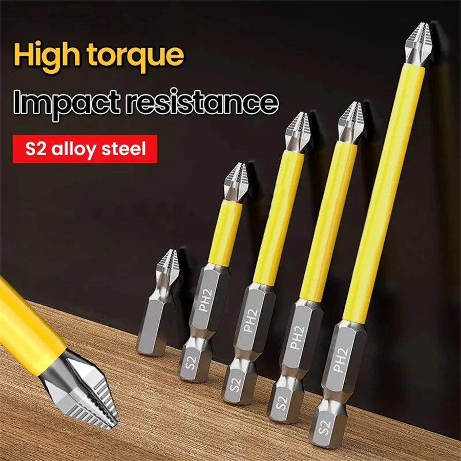 Tool Shock Bit Anti-Slip and Shock-Proof Bits Screwdriver Bits High Hardness Strong M ...
